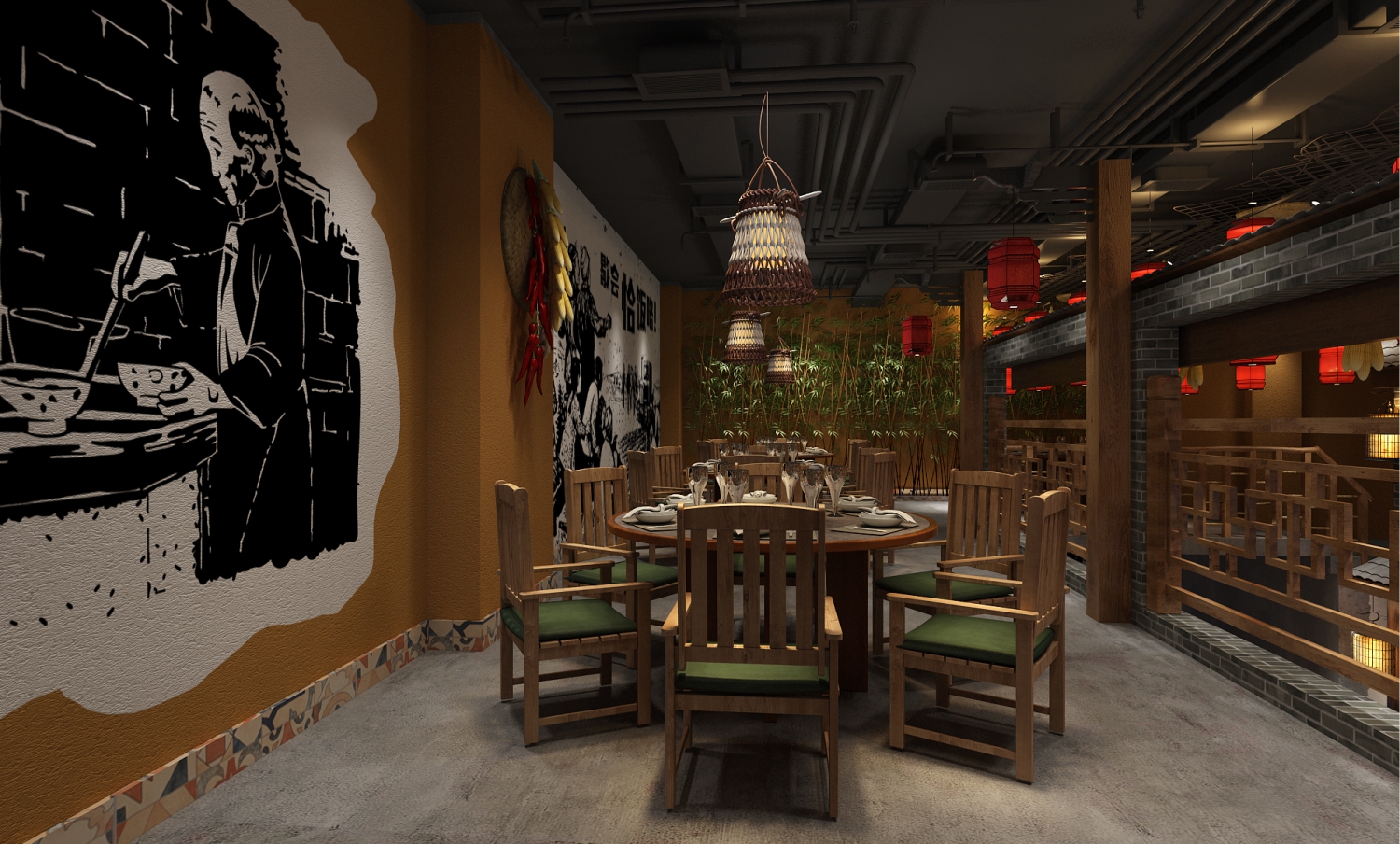 湘菜巧用餐饮空间设计，让你的餐厅更具人气！